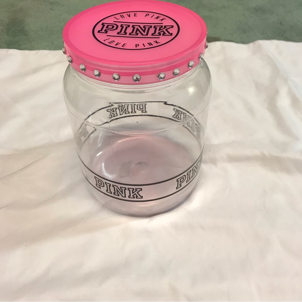 VS PINK Collectible Jar Medium Pink & Black